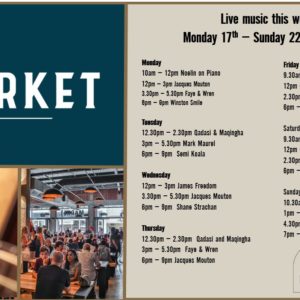MUSIC @ THE MARKET – 17th DECEMBER – 23rd DECEMBER