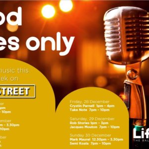 Good Vibes Only – 24th DECEMBER – 30th DECEMBER