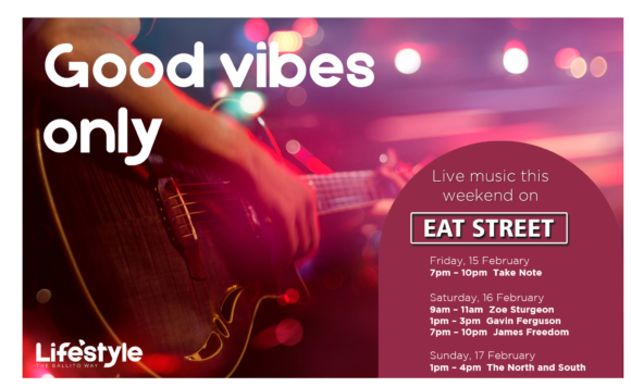 Good Vibes Only – 15th February – 17th February