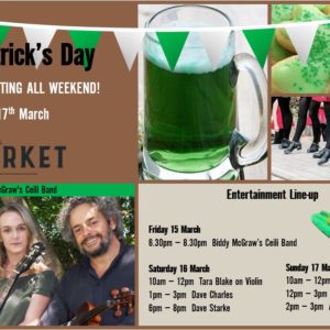 MUSIC @ THE MARKET – 15 MARCH – 17 MARCH