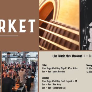 MUSIC @ THE MARKET – 1st November – 3rd November