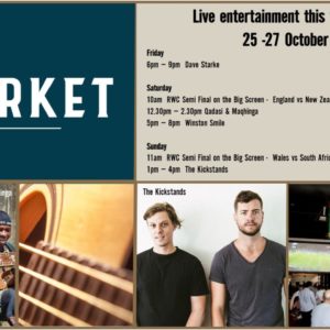 MUSIC @ THE MARKET – 25 – 27 OCTOBER MUSIC @ THE MARKET – 25 – 27 OCTOBER