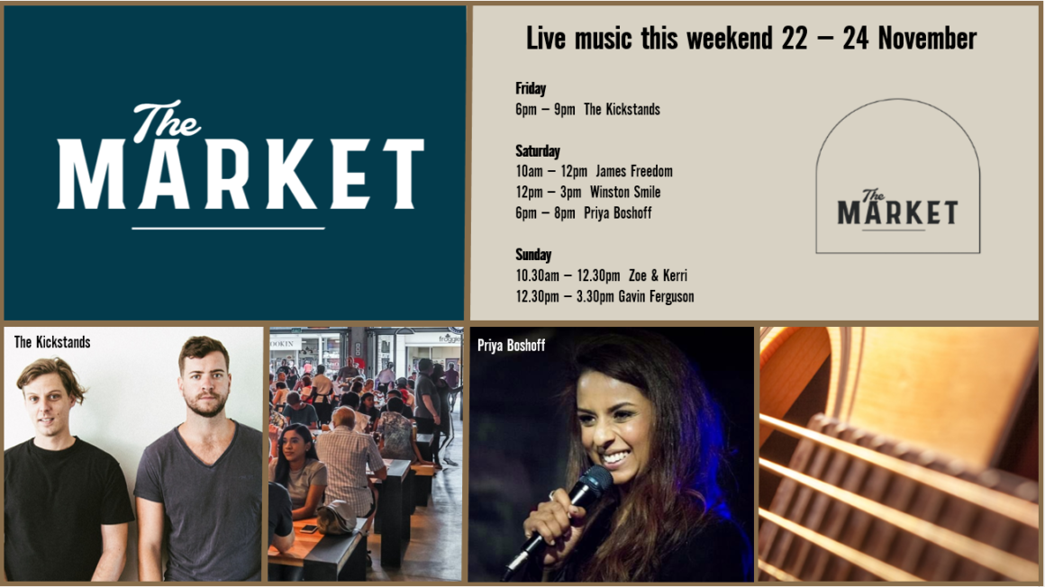 MUSIC @ THE MARKET – 22ND – 24TH NOVEMBER
