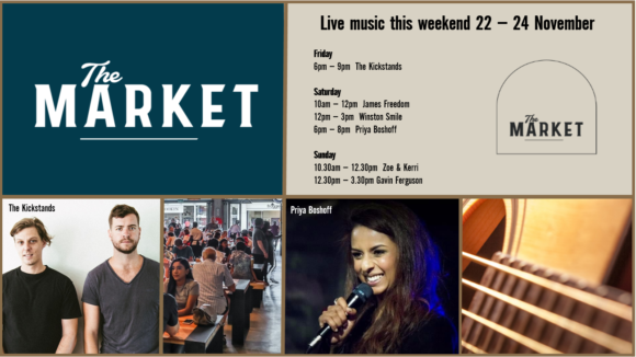 MUSIC @ THE MARKET – 22ND – 24TH NOVEMBER