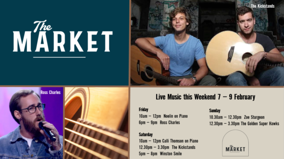 MUSIC @ THE MARKET – 7TH – 9TH FEBRUARY