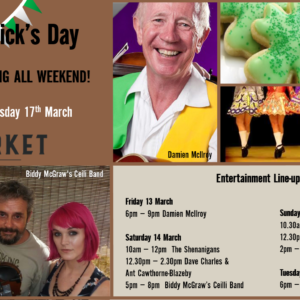 MUSIC @ THE MARKET – 13TH MARCH – 17TH MARCH