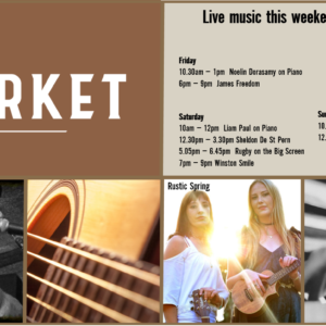 MUSIC @ THE MARKET – 2 – 4 October