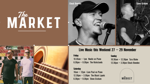 MUSIC @ THE MARKET – 27 NOVEMBER – 29 NOVEMBER