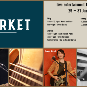 MUSIC @ THE MARKET – 29 – 31 JANUARY