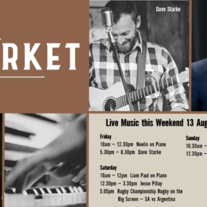 MUSIC @ THE MARKET – 13 – 15 AUGUST