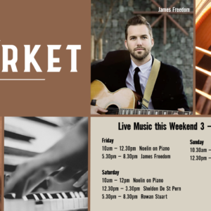 MUSIC @ THE MARKET – 3 – 5 September MUSIC @ THE MARKET – 3 – 5 September