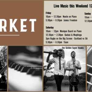 MUSIC @ THE MARKET – 12 – 14 NOVEMBER