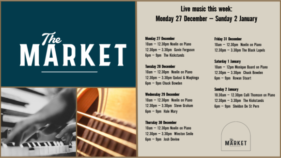 THE MARKET – 27 DECEMBER – 2 JANUARY